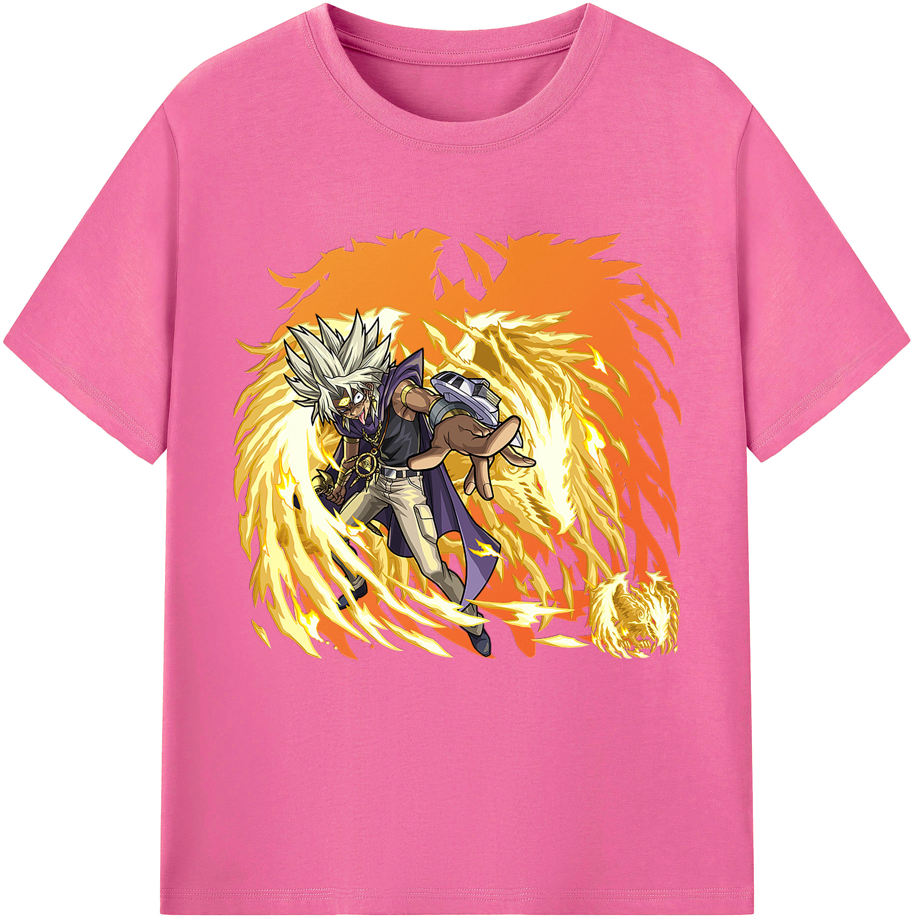 （画像用） 遊☆戯☆王 Yu-Gi-Oh! レディースカジュアルプリントTシャツ（綿100％）